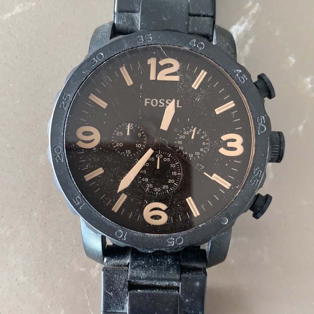Men’s fossil watch black